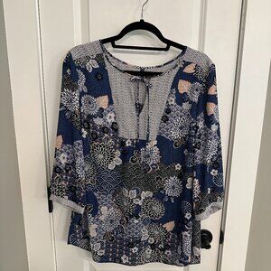 NxD YJ  3/4-Sleeve Boho Blouse